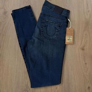 True Religion Mid Rise Super Skinny Jeans